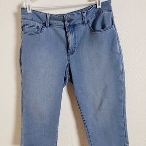 RIDERS LEE INDIGO  CAPRI